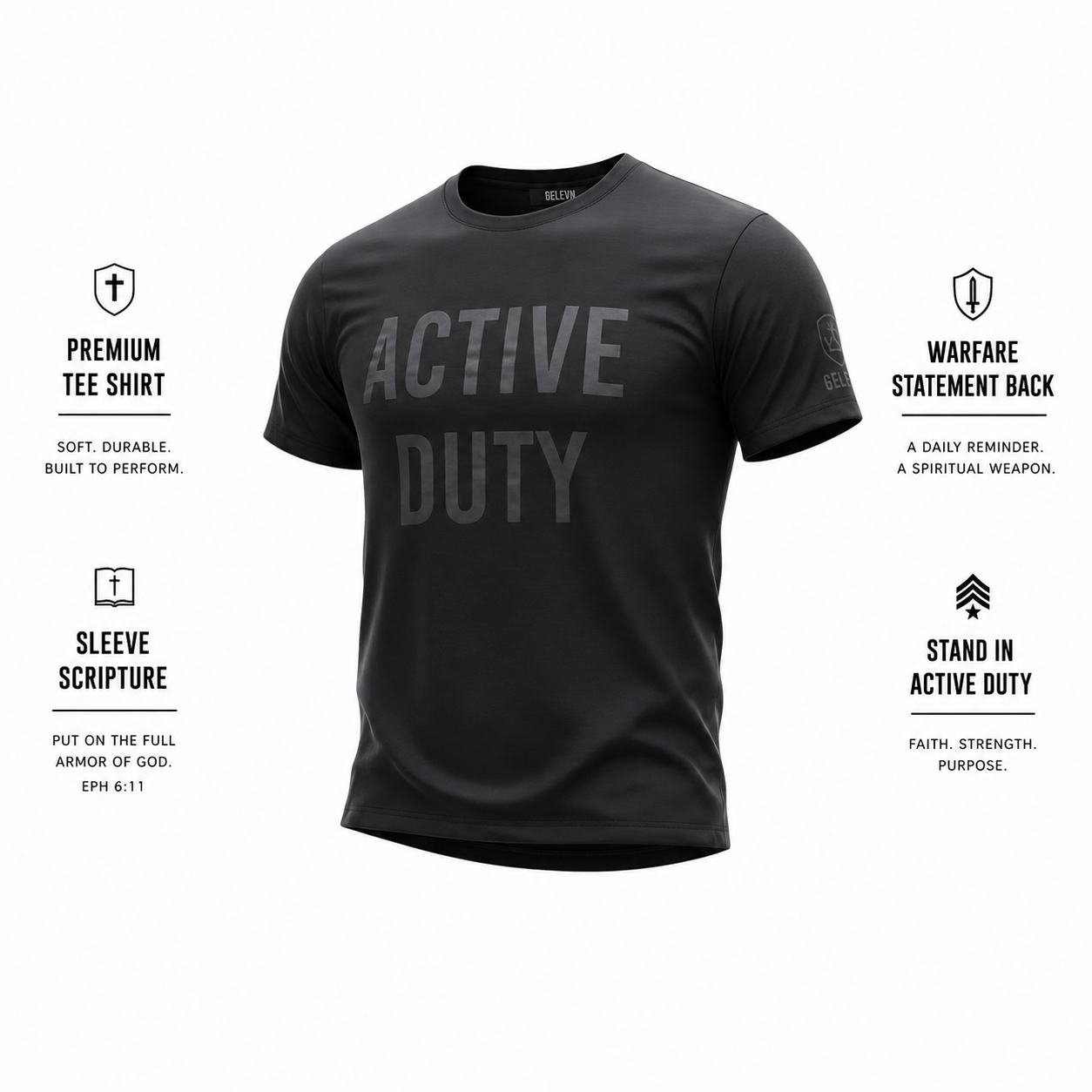 ACTIVE DUTY Tee — Black Ops Edition (Unisex)