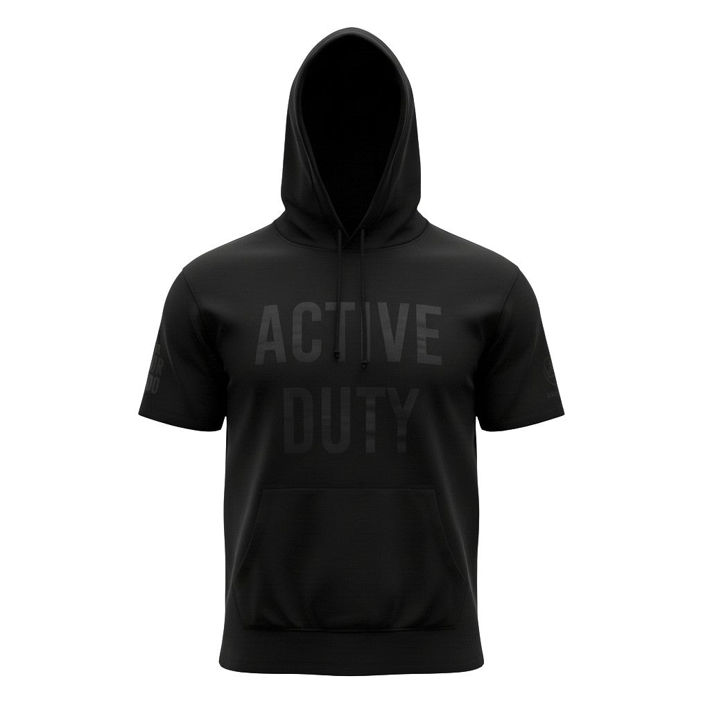ACTIVE DUTY Short Sleeve Hoodie — Black Ops Edition (Unisex)